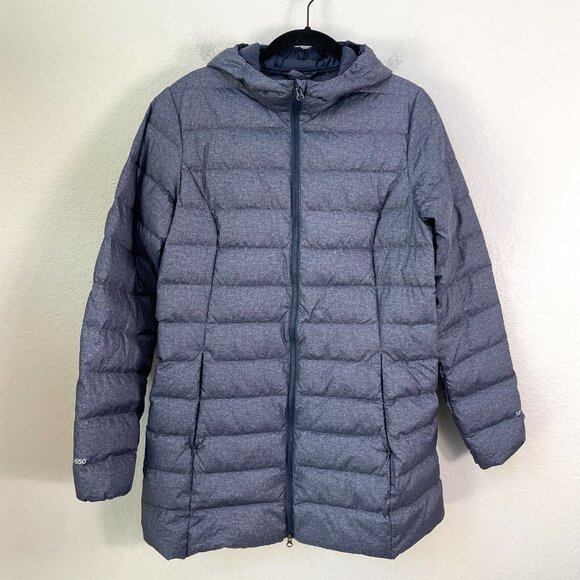 Eddie Bauer Womens Small Packable EB 650 Down Puffer Hood Jacket Lightweight - Picture 1 of 10